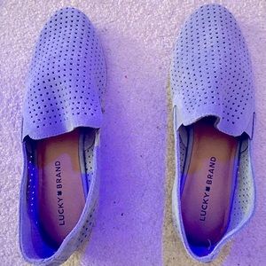 Perforated Lucky Brand loafers, slide ons W9 BN never worn!